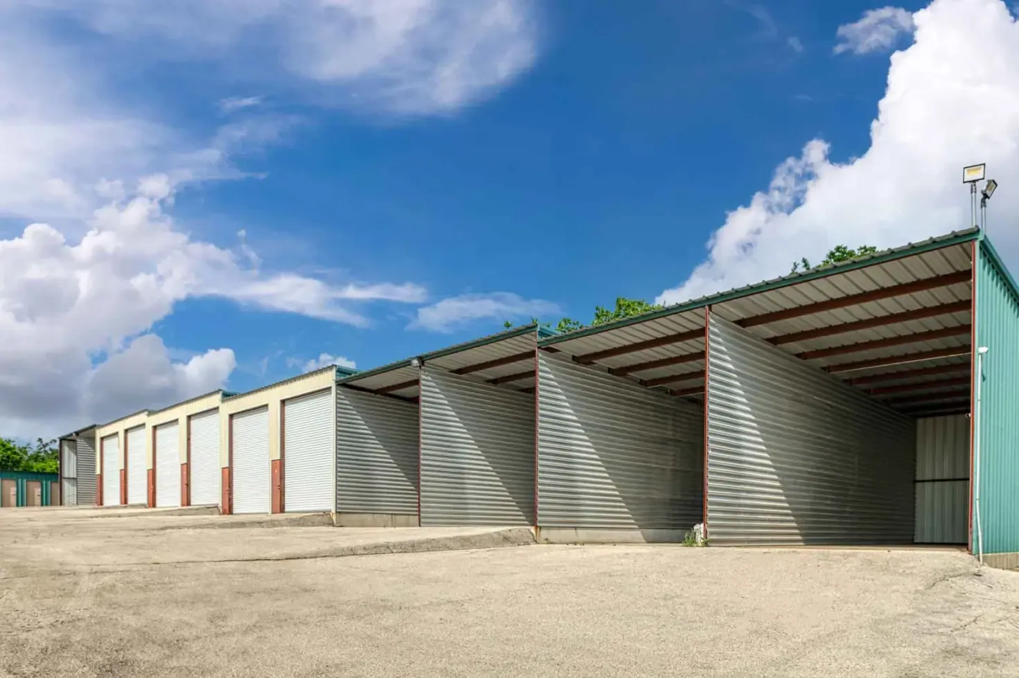 Enclosed parking