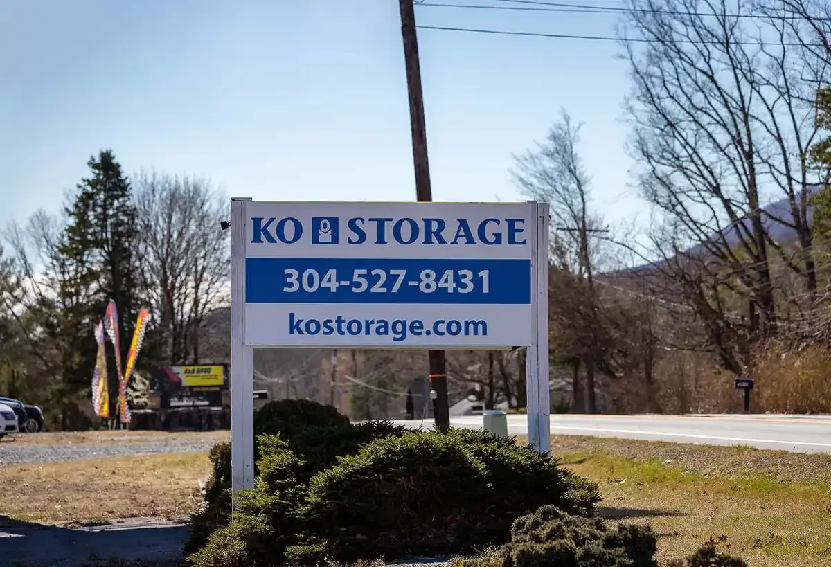 KO Storage facility sign