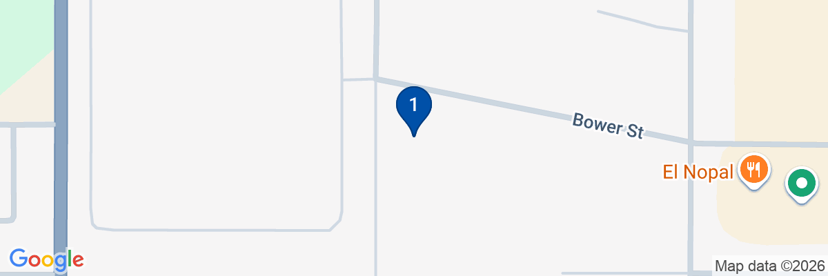 Map showing facility locations