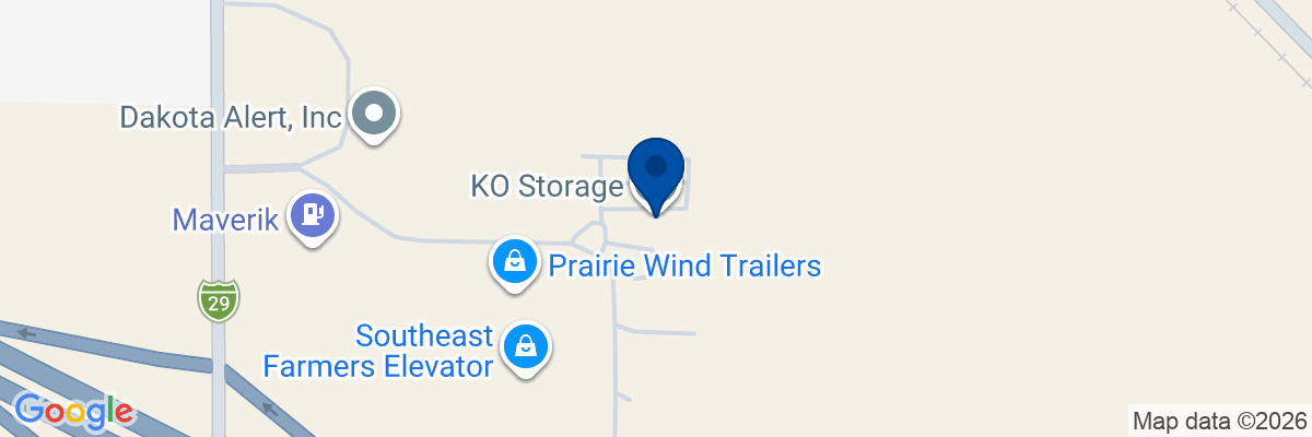 Map showing facility locations