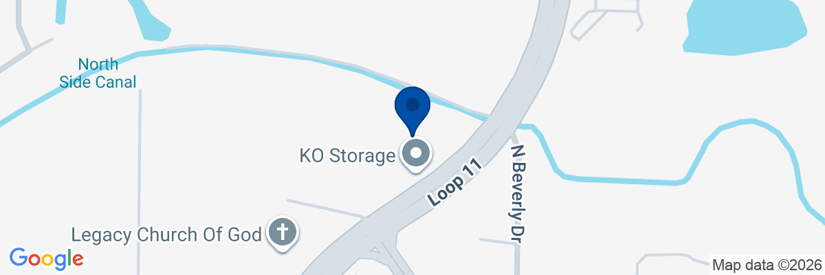 Map showing facility locations