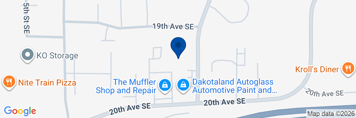 Map showing facility locations