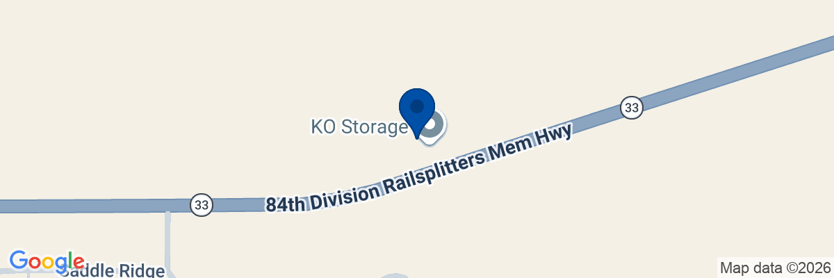 Map showing facility locations