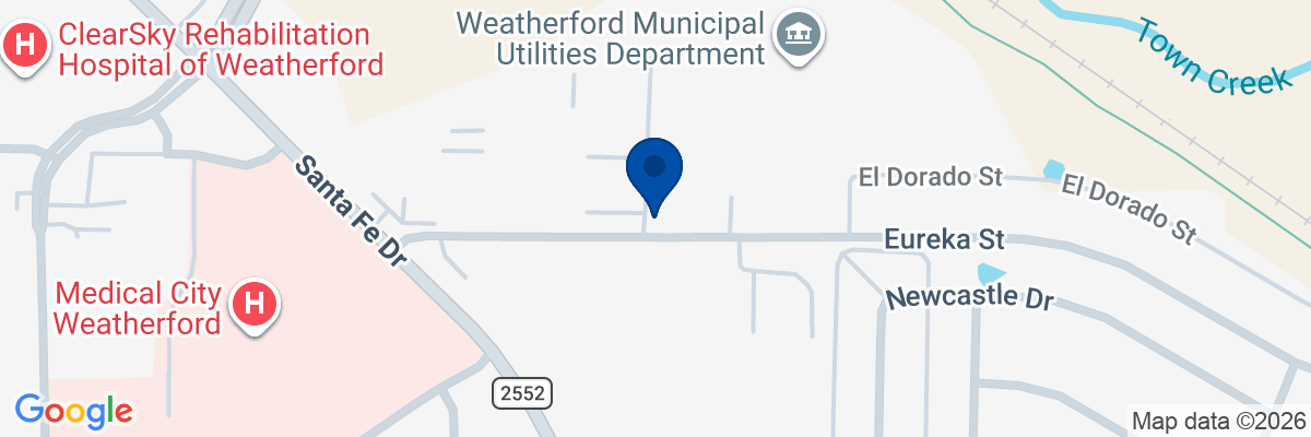 Map showing facility locations