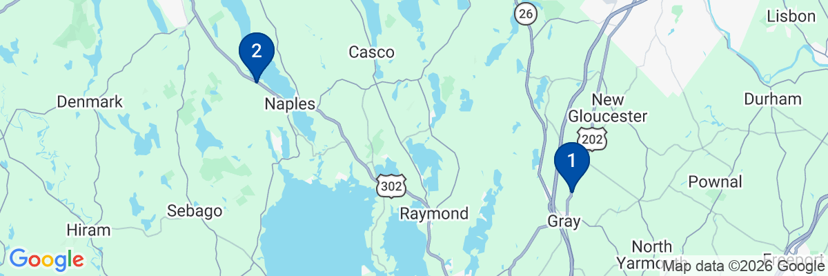 Map showing facility locations