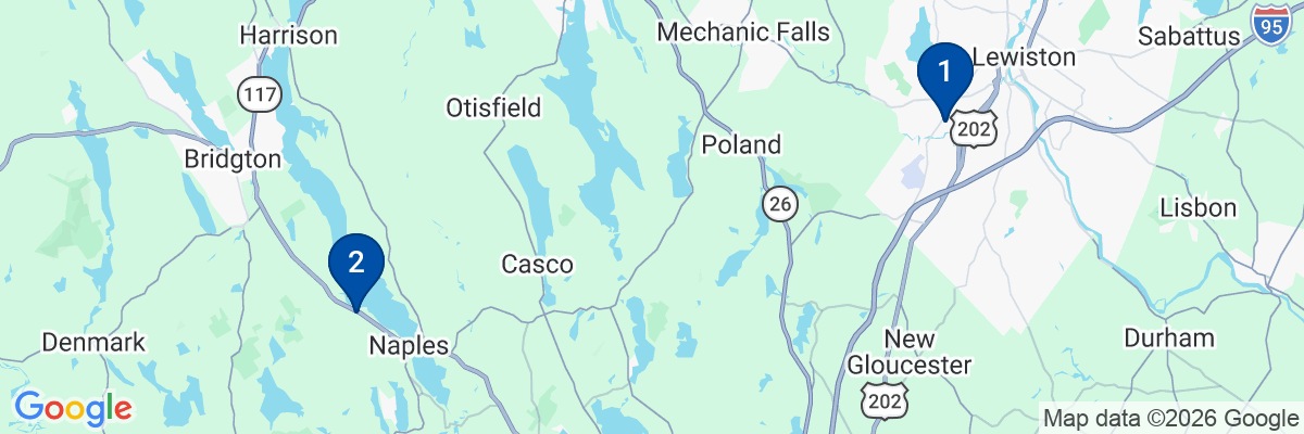 Map showing facility locations