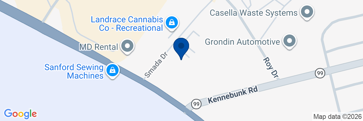 Map showing facility locations
