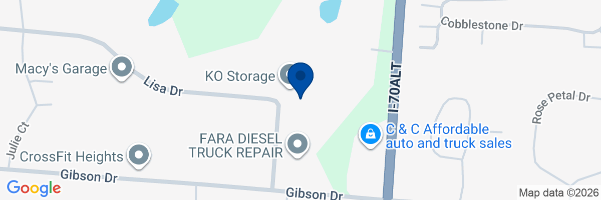 Map showing facility locations