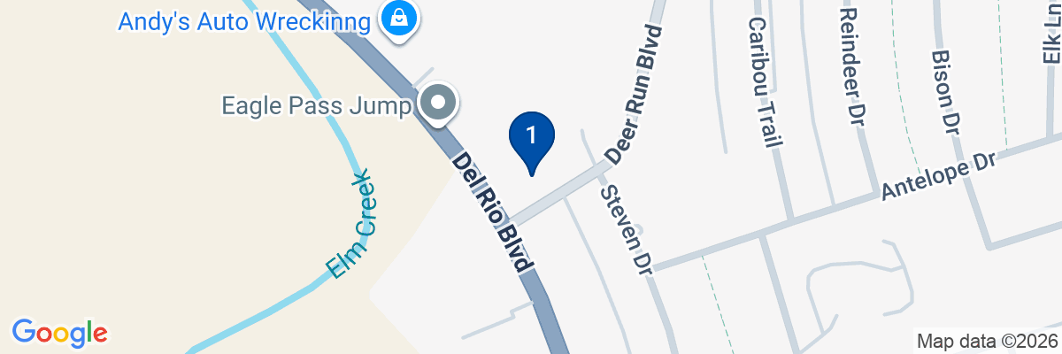 Map showing facility locations