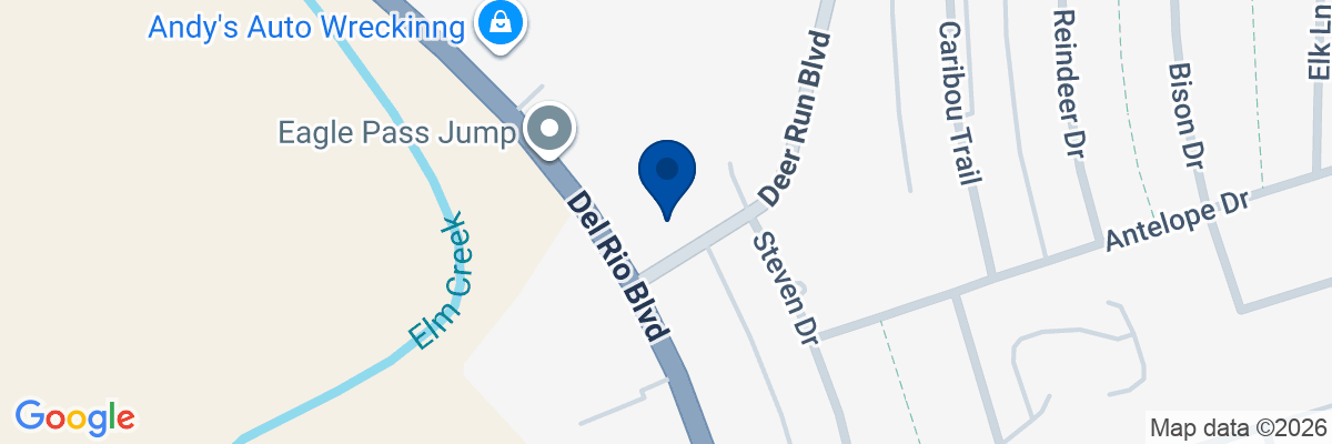 Map showing facility locations