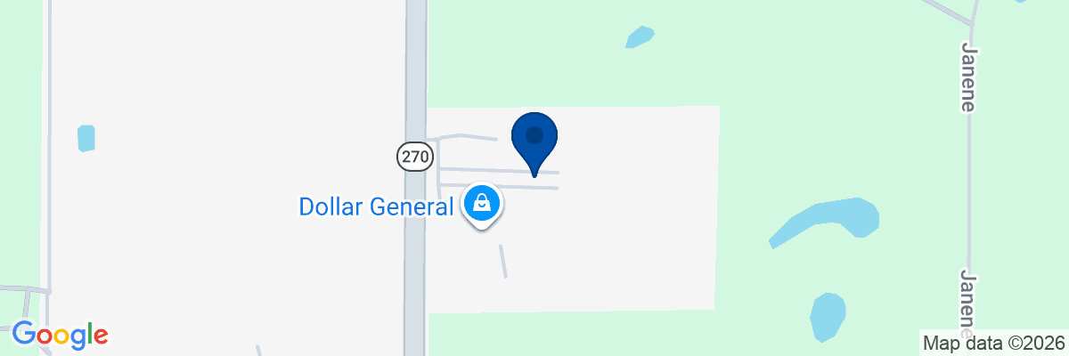 Map showing facility locations
