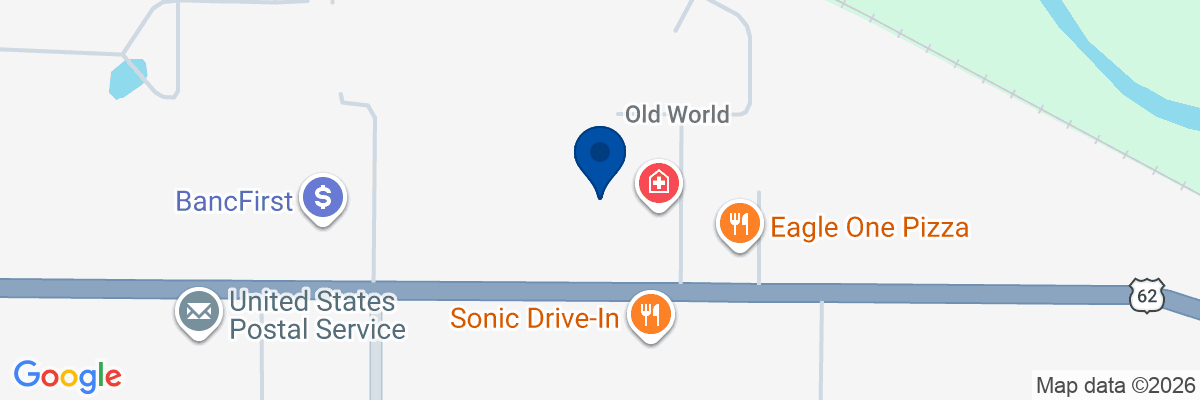 Map showing facility locations