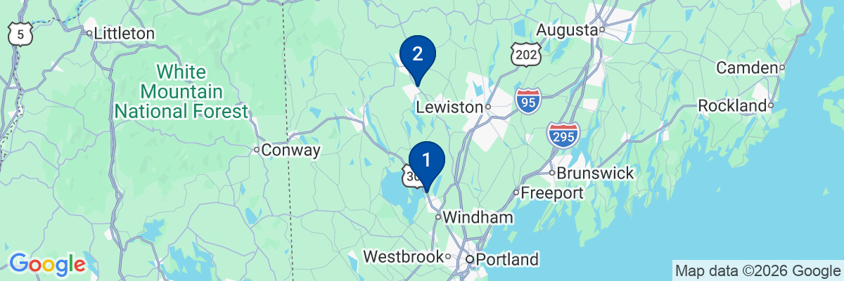 Map showing facility locations