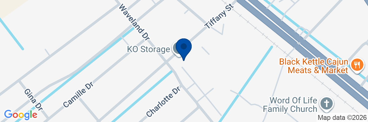 Map showing facility locations