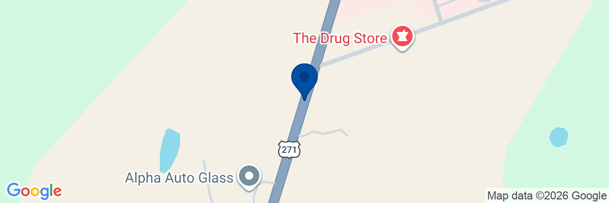 Map showing facility locations