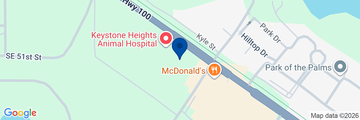Map showing facility locations