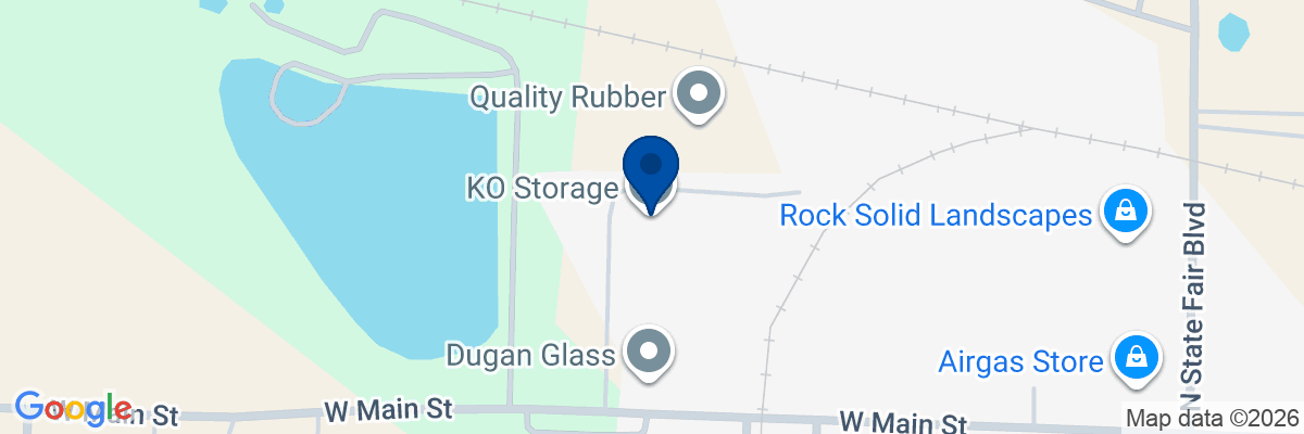 Map showing facility locations