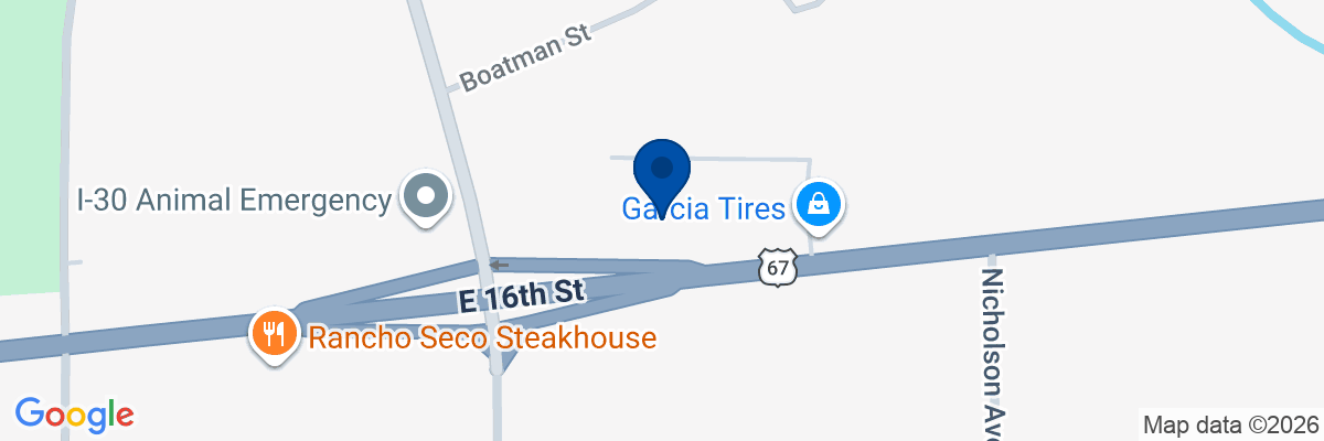 Map showing facility locations