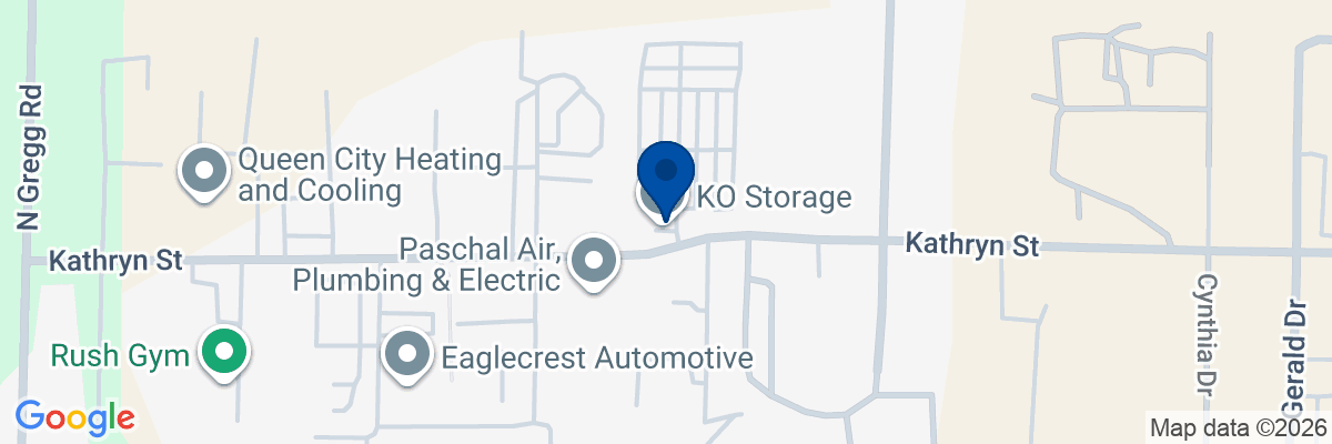 Map showing facility locations