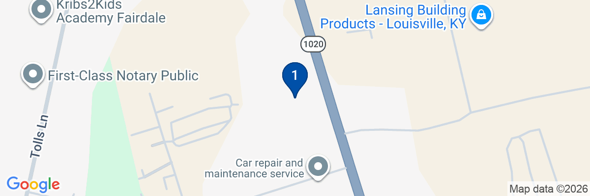 Map showing facility locations