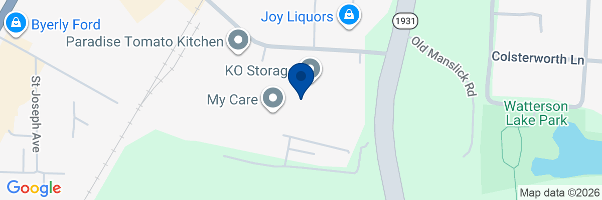 Map showing facility locations