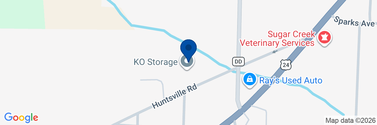Map showing facility locations