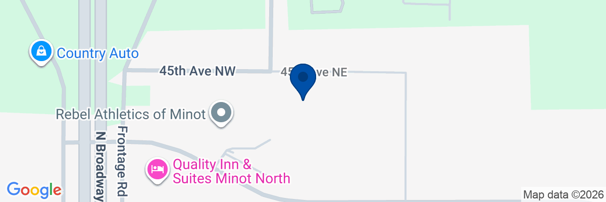Map showing facility locations