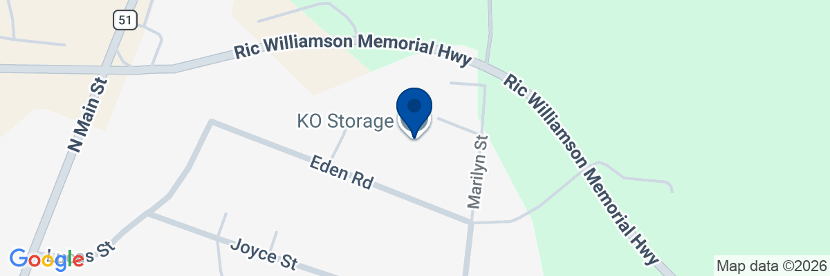 Map showing facility locations