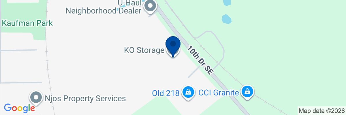 Map showing facility locations