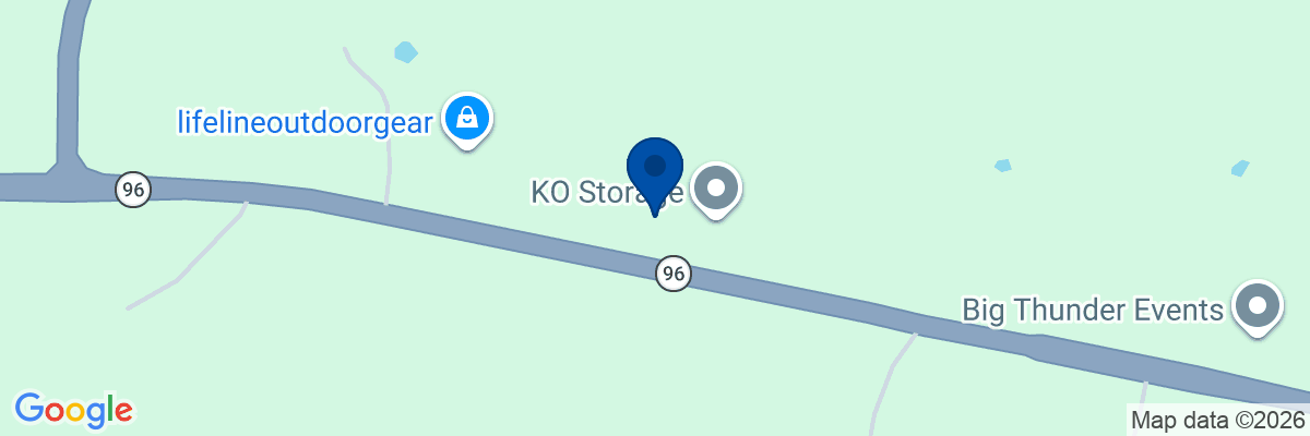 Map showing facility locations