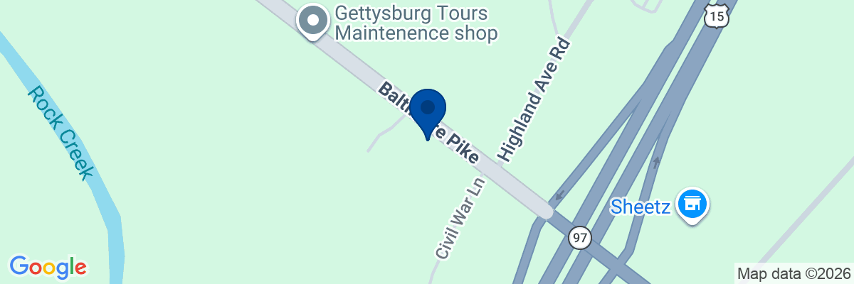 Map showing facility locations