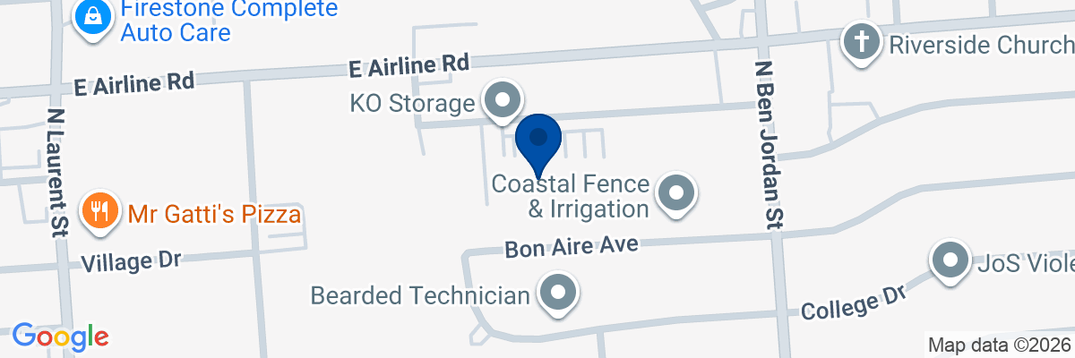 Map showing facility locations