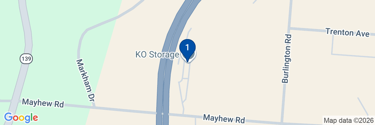 Map showing facility locations