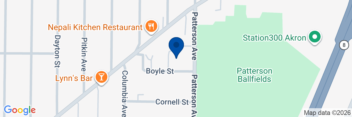 Map showing facility locations