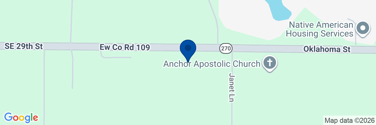 Map showing facility locations