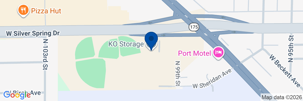 Map showing facility locations