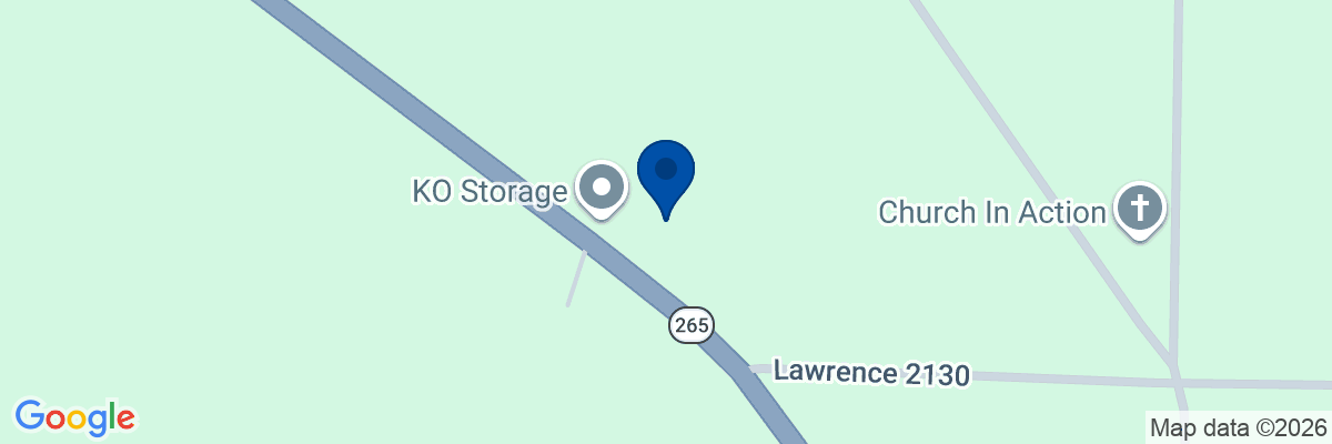 Map showing facility locations