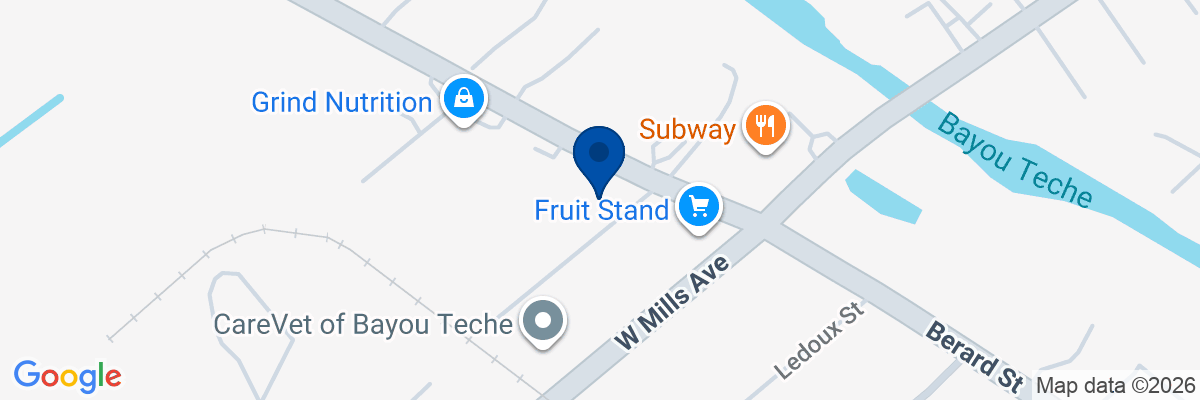 Map showing facility locations