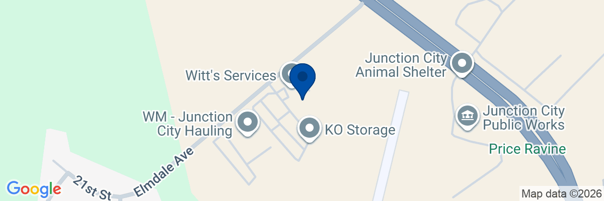 Map showing facility locations