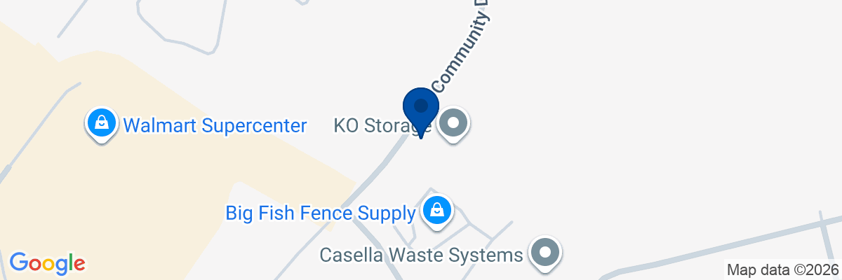 Map showing facility locations