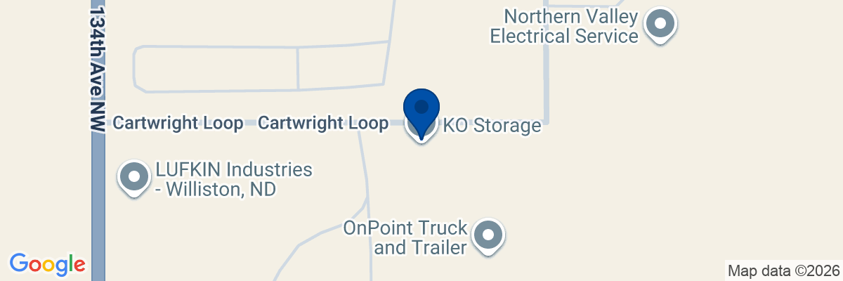 Map showing facility locations