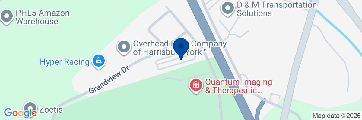 Map showing facility locations