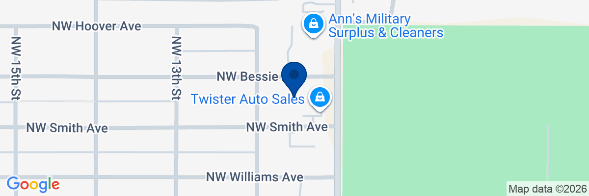 Map showing facility locations