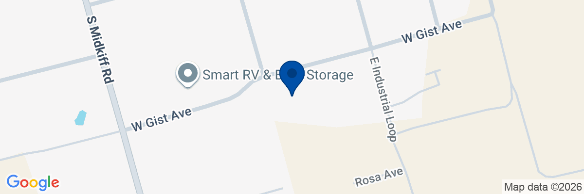 Map showing facility locations
