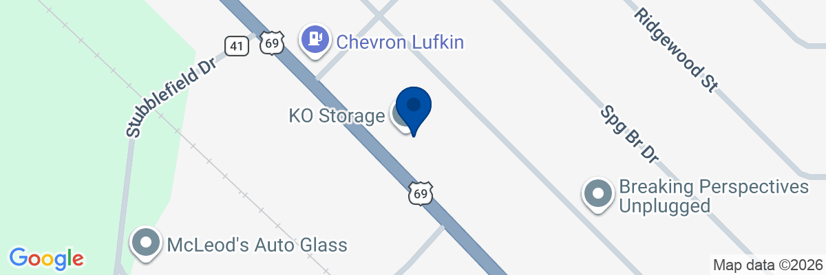 Map showing facility locations