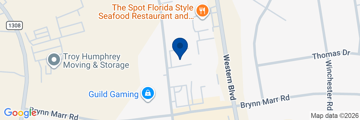 Map showing facility locations