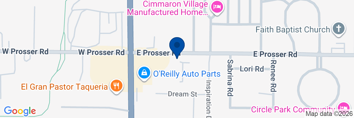 Map showing facility locations