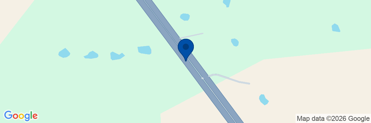 Map showing facility locations